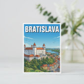 Carte Postale Bratislava Castle (Debout devant)