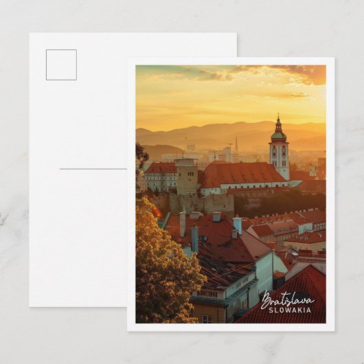 Carte Postale Bratislava Slowakia Art voyage célèbre (Devant / Derrière)