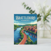 Carte Postale Brattleboro États-Unis (Debout devant)