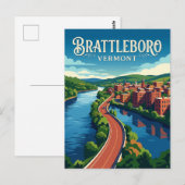 Carte Postale Brattleboro États-Unis (Devant / Derrière)