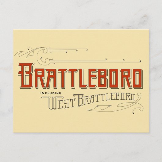 Carte Postale Brattleboro, Including West Brattleboro (Devant)