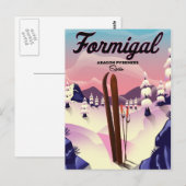 Carte Postale Brauneck Bavaria, Allemagne poster ski (Devant / Derrière)