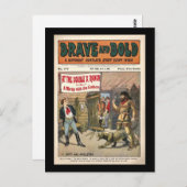 Carte Postale Brave and Bold Serial Western Comic Book - 1906 (Devant / Derrière)