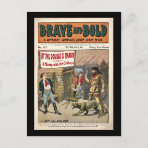 Carte Postale Brave and Bold Serial Western Comic Book - 1906