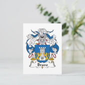 Carte Postale Bravo Family Crest (Debout devant)