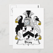 Carte Postale Bray Family Crest (Devant / Derrière)