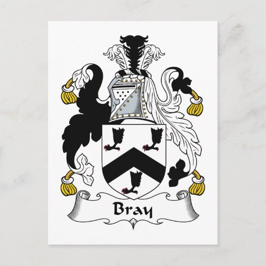Carte Postale Bray Family Crest (Devant)