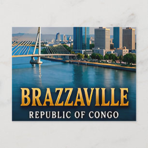 Carte Postale Brazzaville Congo River et Vie Urbaine Dynamique