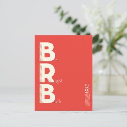 CARTE POSTALE BRB (Debout devant)