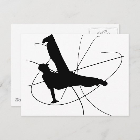 Carte Postale Breakdance (Devant / Derrière)