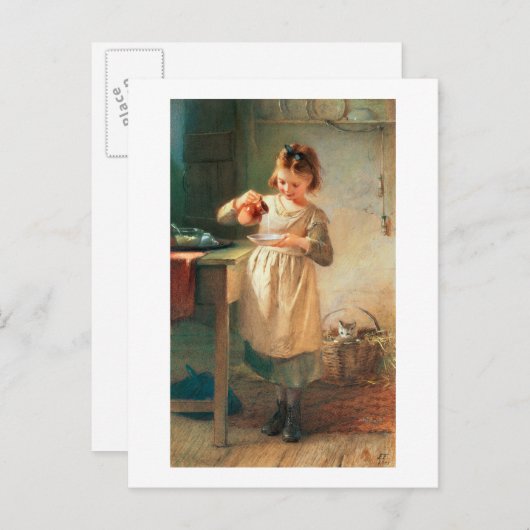 Carte Postale Breakfast Kitty (Devant / Derrière)