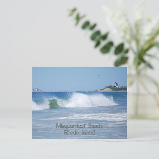 Carte postale Breaking Ocean Wave (Debout devant)