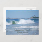 Carte postale Breaking Ocean Wave (Devant / Derrière)