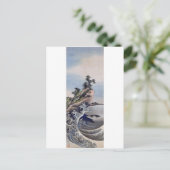 Carte Postale Breaking Waves, Hokusai (Debout devant)