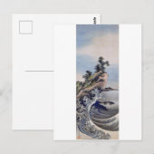 Carte Postale Breaking Waves, Hokusai (Devant / Derrière)