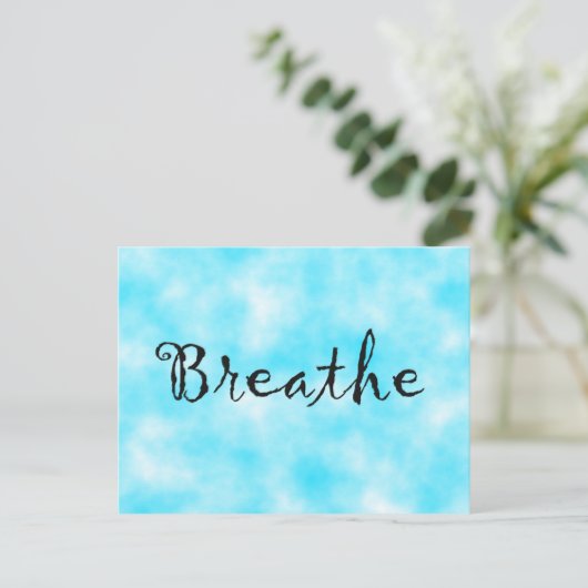 Carte Postale Breathe-carte postale (Debout devant)