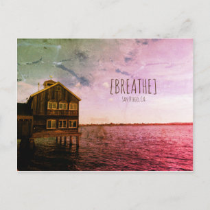 Carte Postale Breathe San Diego Post Card