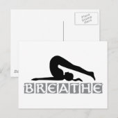 Carte Postale BREATHE Yoga (Devant / Derrière)