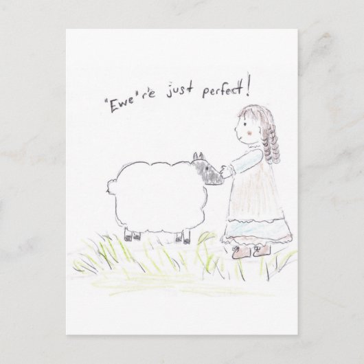 Carte Postale Brebis_parfaite (Devant)