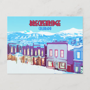 Carte Postale Breckenridge Colorado Downtown Mountains