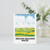 Carte Postale Brecon Beacons affiche de voyage (Debout devant)