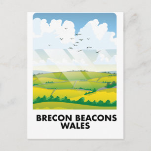 Carte Postale Brecon Beacons affiche de voyage