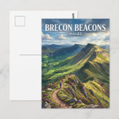 Carte Postale Brecon Beacons Pays de Galles (Devant / Derrière)