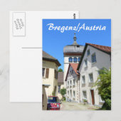 Carte Postale Bregenz en Autriche Vieille Ville (Devant / Derrière)