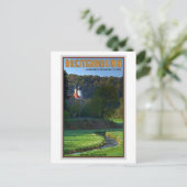 Carte Postale Breitenbrunn - Stream et Church (Debout devant)