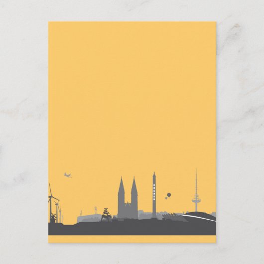 Carte Postale Brême Skyline (Devant)