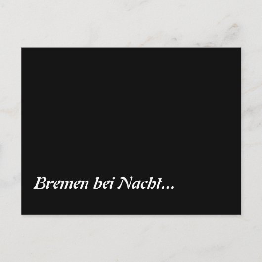 Carte Postale Bremen bei Nacht (Devant)