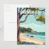 Carte Postale Bremer Bay Australie Travel Art Vintage (Devant / Derrière)