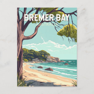 Carte Postale Bremer Bay Australie Travel Art Vintage