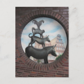 Carte Postale Bremer Stadtmusikanten