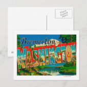 Carte Postale Bremerton, Washington - Scènes de grandes lettres (Devant / Derrière)