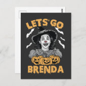 Carte Postale Brenda Éffrayant Halloween Kamala Harris (Devant / Derrière)