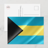 Carte Postale Brésil - Bahamas - Drapeau - (Devant / Derrière)