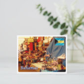 Carte Postale Brésil - Bahamas - Marché aux pailles - (Debout devant)