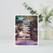 Carte Postale Brésil - Bahamas - Panneau de direction - (Debout devant)