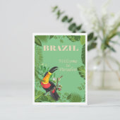 Carte Postale Brésil, Bienvenue au paradis (Debout devant)