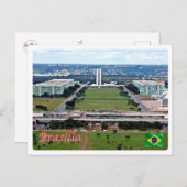 Carte Postale Brésil - Brasilia (Devant / Derrière)