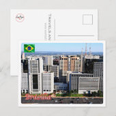 Carte Postale Brésil - Brasilia - Selva de Pedra - (Devant / Derrière)