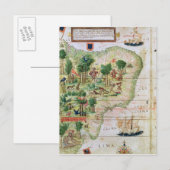 Carte Postale Brésil de l'Atlas Miller (Devant / Derrière)