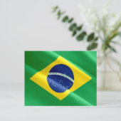 Carte Postale Brésil - drapeau brésilien - (Debout devant)