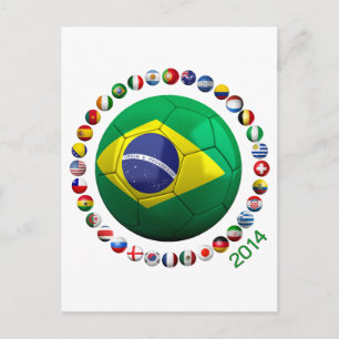 Carte Postale Brésil Football