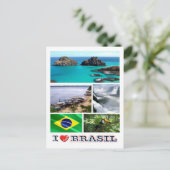 Carte Postale Brésil - I Love - (Debout devant)