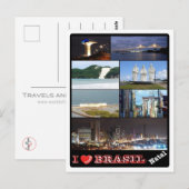 Carte Postale Brésil - I Love - Natal - (Devant / Derrière)