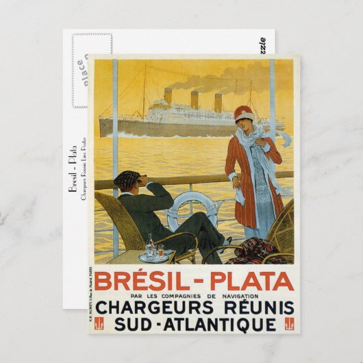 Carte Postale Bresil - Plata (Devant / Derrière)