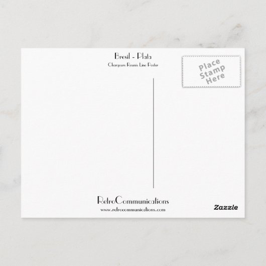 Carte Postale Bresil - Plata (Dos)