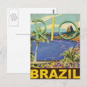 Carte Postale Brésil - Rio de Janeiro (Devant / Derrière)